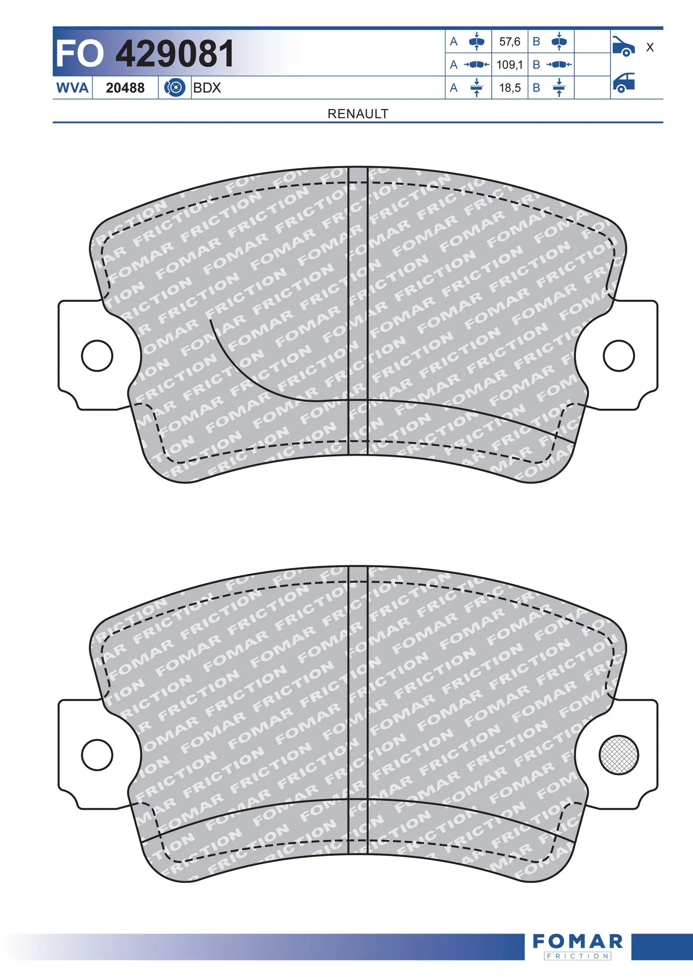Brake Pad Set, disc brake